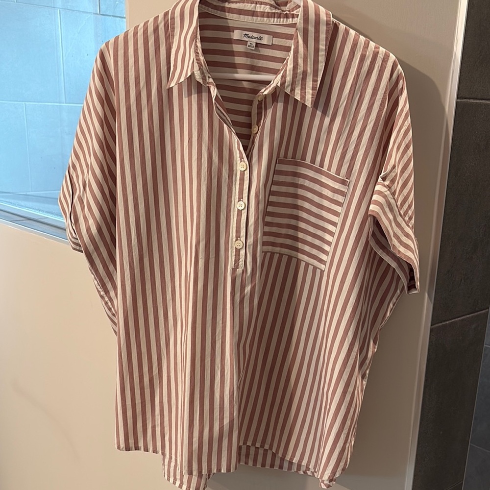 Madewell short sleeve Striped Shirt